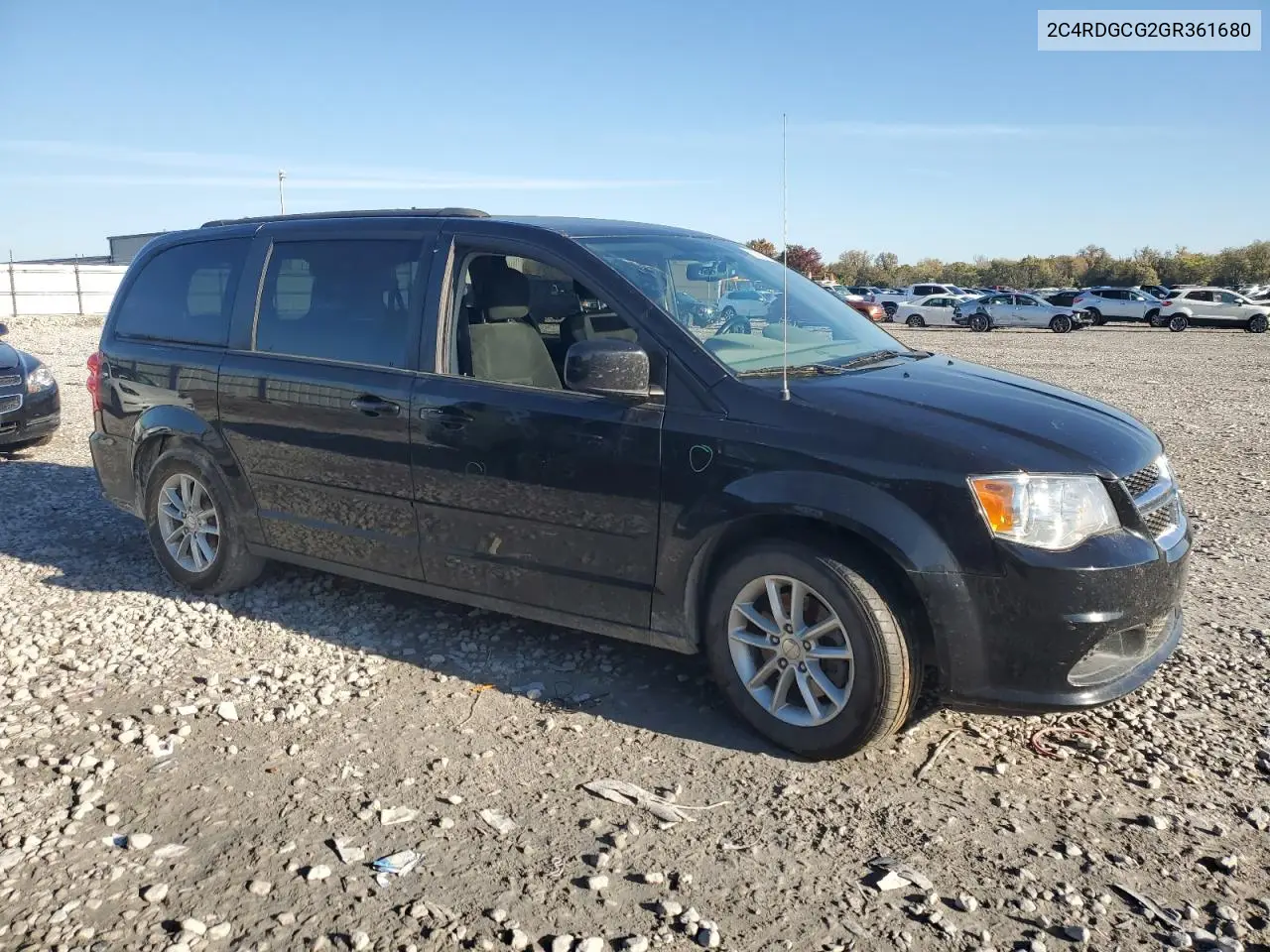 2C4RDGCG2GR361680 2016 Dodge Grand Caravan Sxt