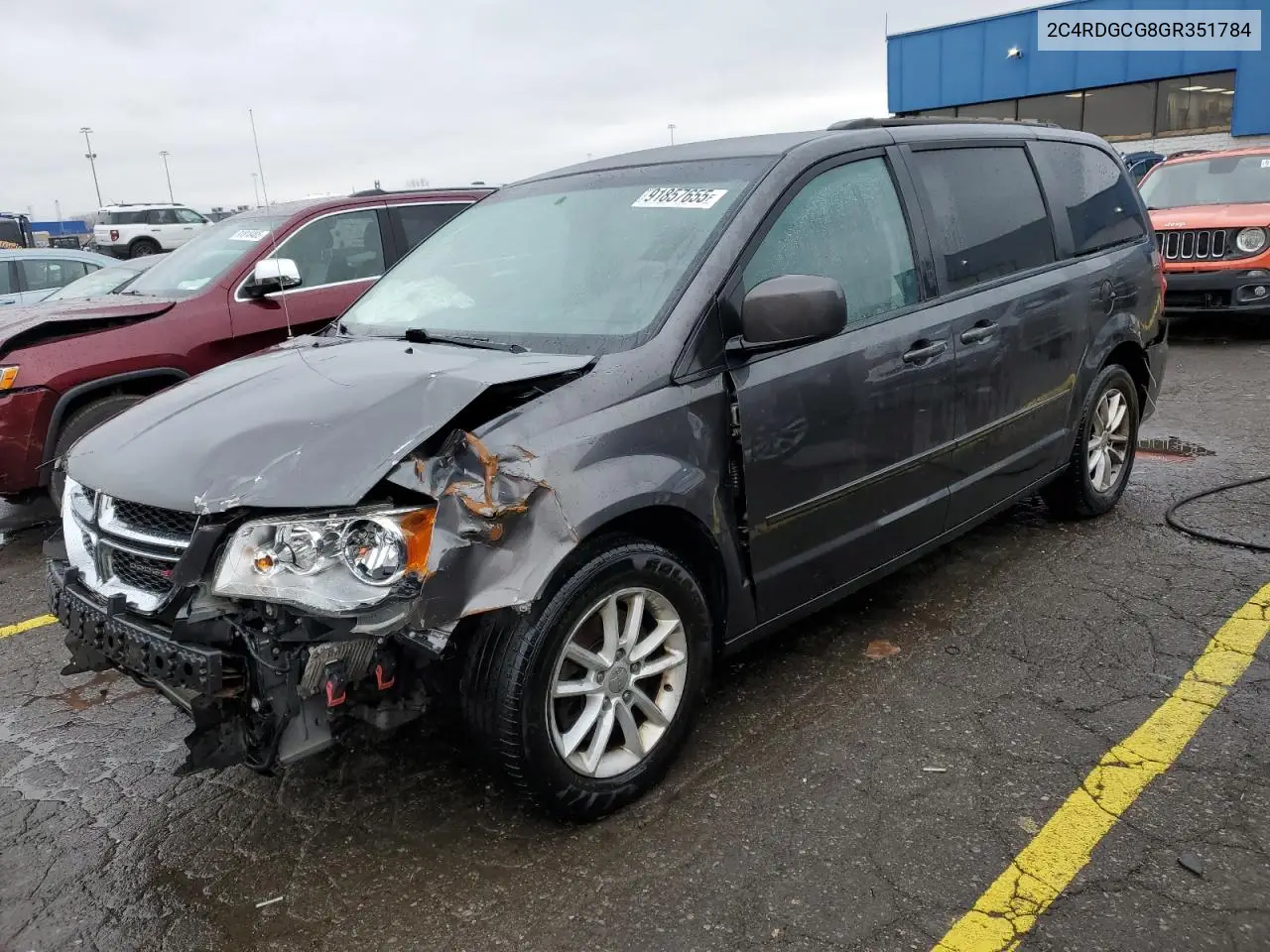 2C4RDGCG8GR351784 2016 Dodge Grand Caravan Sxt