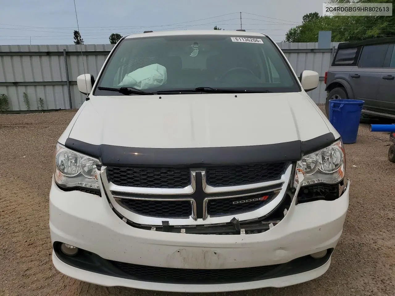 2017 Dodge Grand Caravan Se VIN: 2C4RDGBG9HR802613 Lot: 61136206