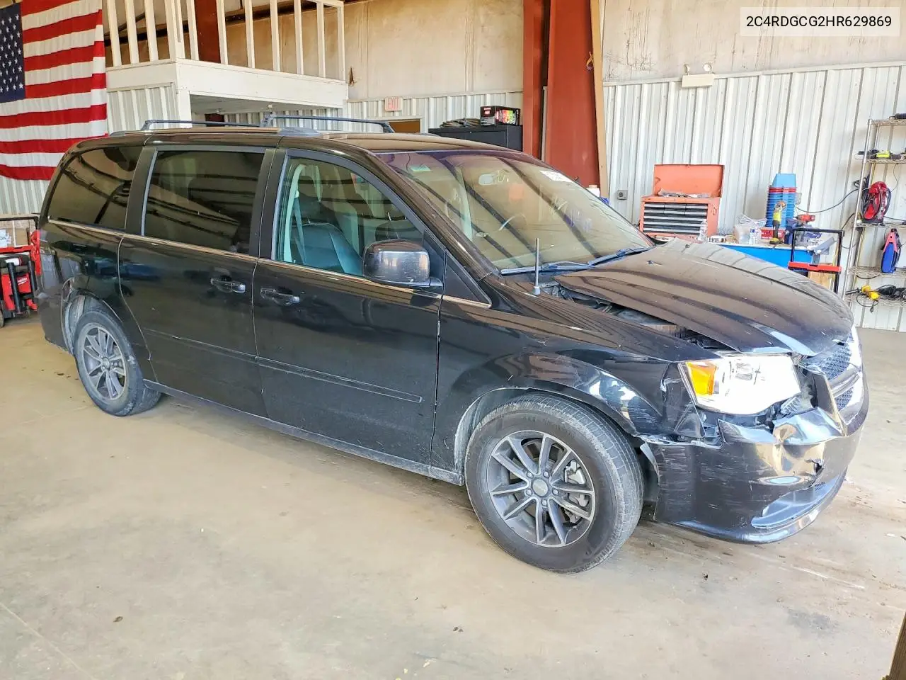 2017 Dodge Grand Caravan Sxt VIN: 2C4RDGCG2HR629869 Lot: 61333616