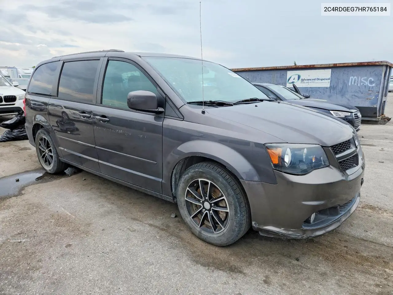 2017 Dodge Grand Caravan Gt VIN: 2C4RDGEG7HR765184 Lot: 61667416
