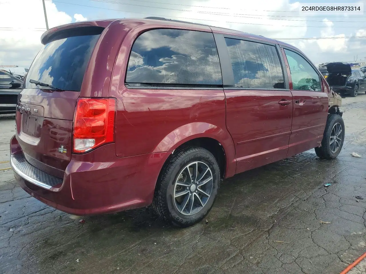 2017 Dodge Grand Caravan Gt VIN: 2C4RDGEG8HR873314 Lot: 61705756