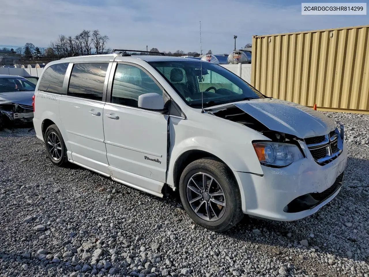 2C4RDGCG3HR814299 2017 Dodge Grand Caravan Sxt