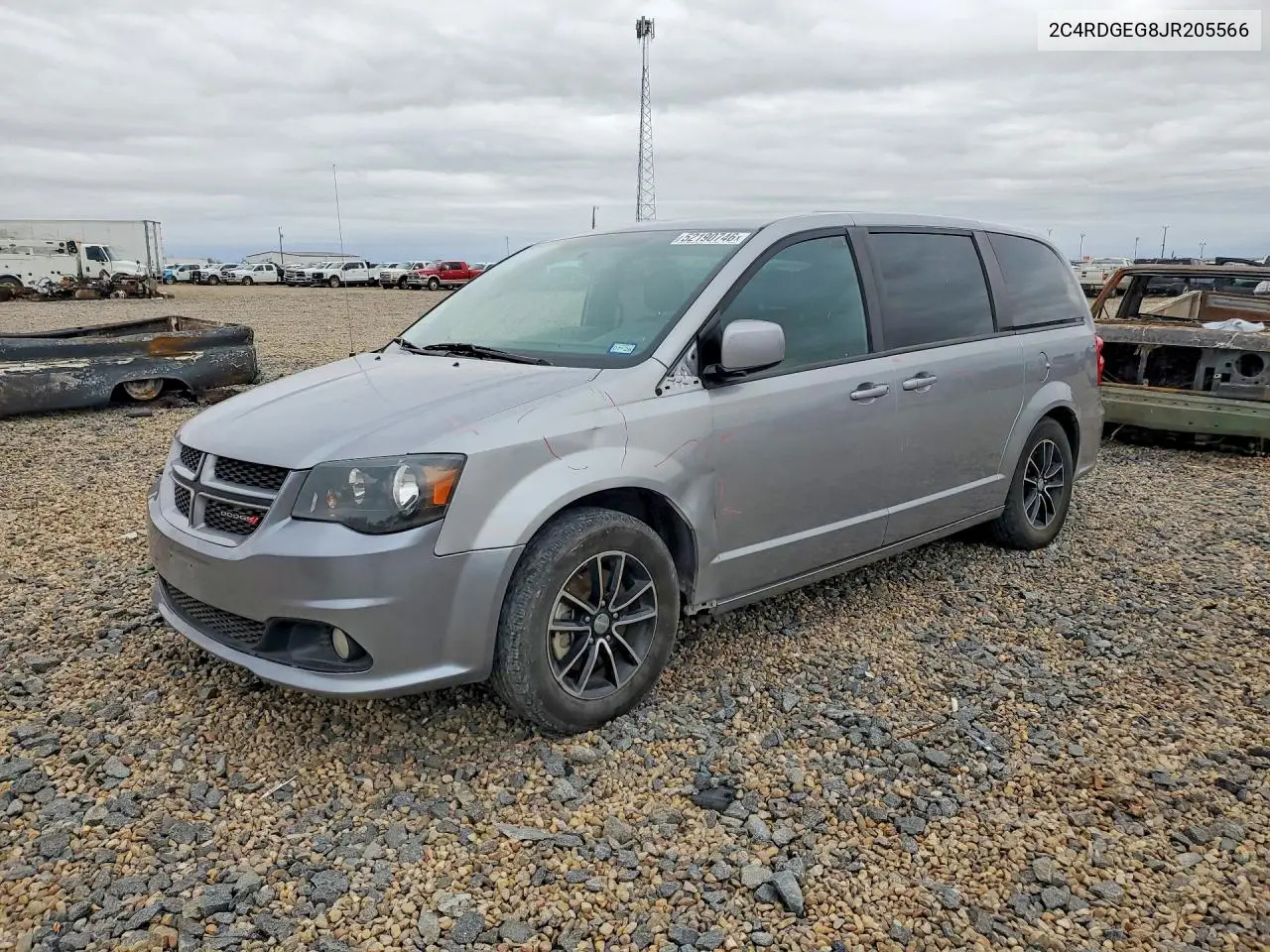 2018 Dodge Grand Caravan Gt VIN: 2C4RDGEG8JR205566 Lot: 52190746