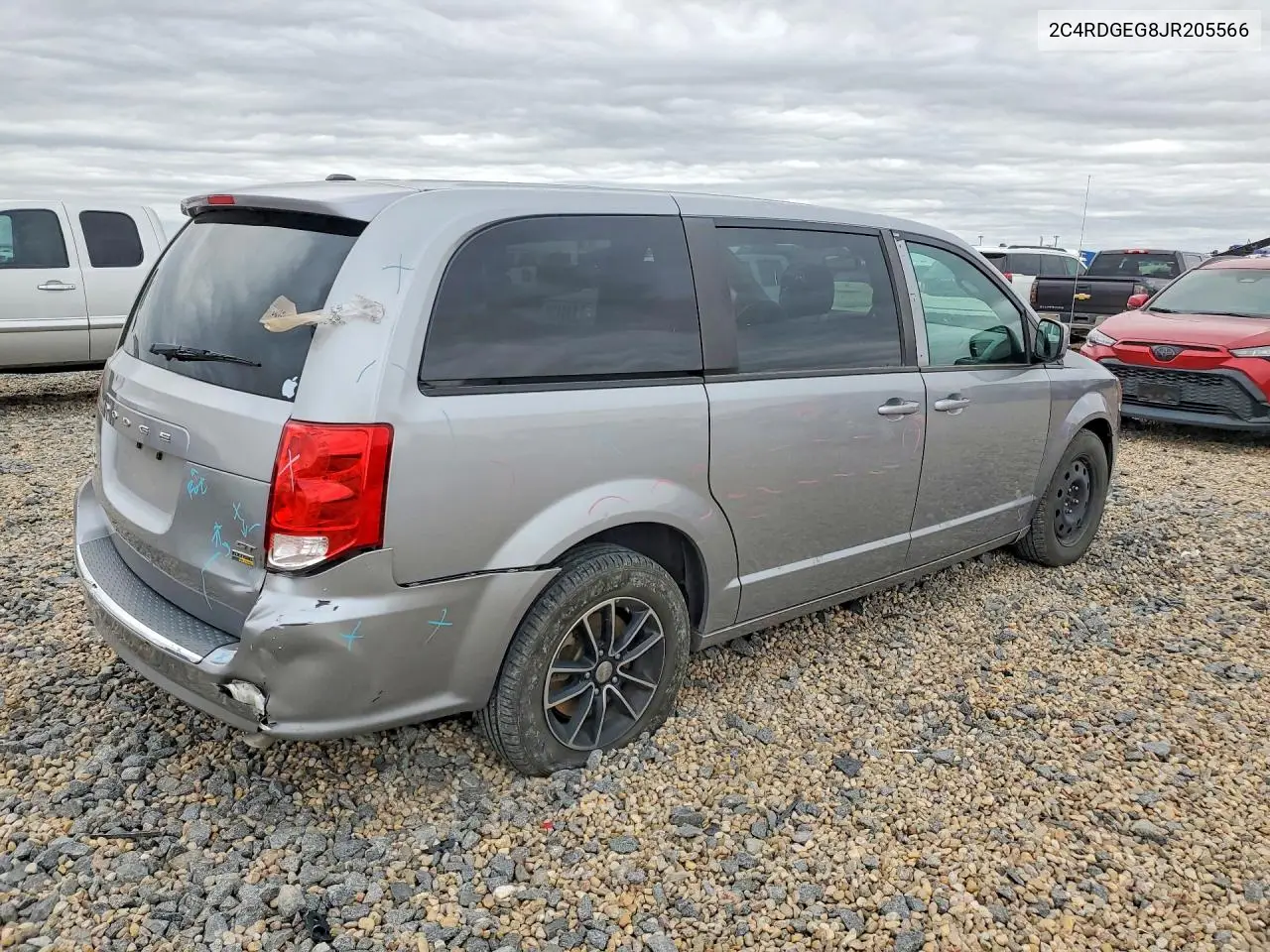 2018 Dodge Grand Caravan Gt VIN: 2C4RDGEG8JR205566 Lot: 52190746