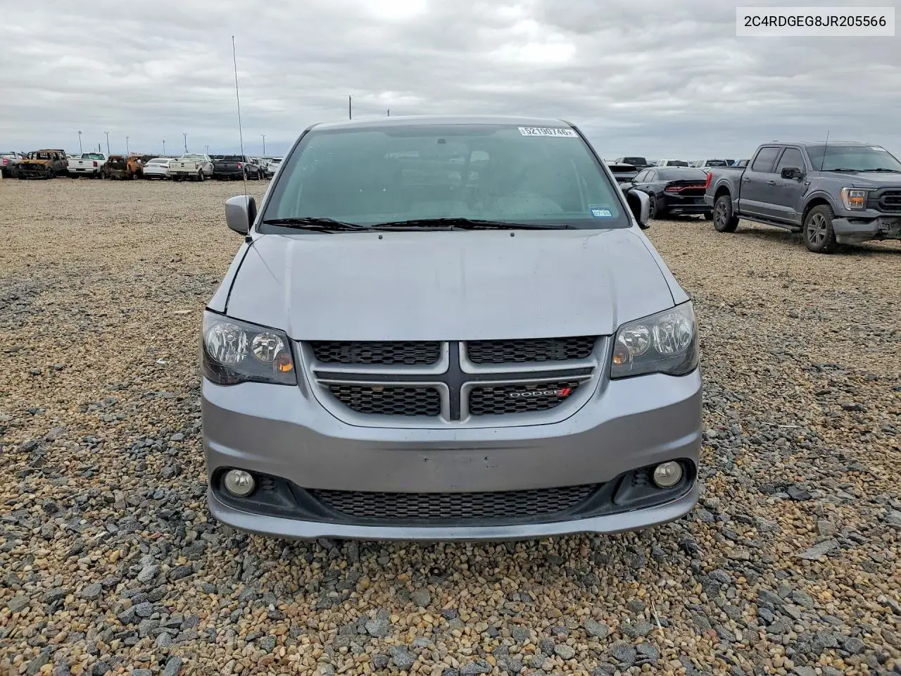 2018 Dodge Grand Caravan Gt VIN: 2C4RDGEG8JR205566 Lot: 52190746