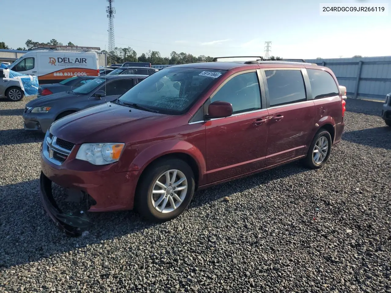2018 Dodge Grand Caravan Sxt VIN: 2C4RDGCG9JR266119 Lot: 59161866