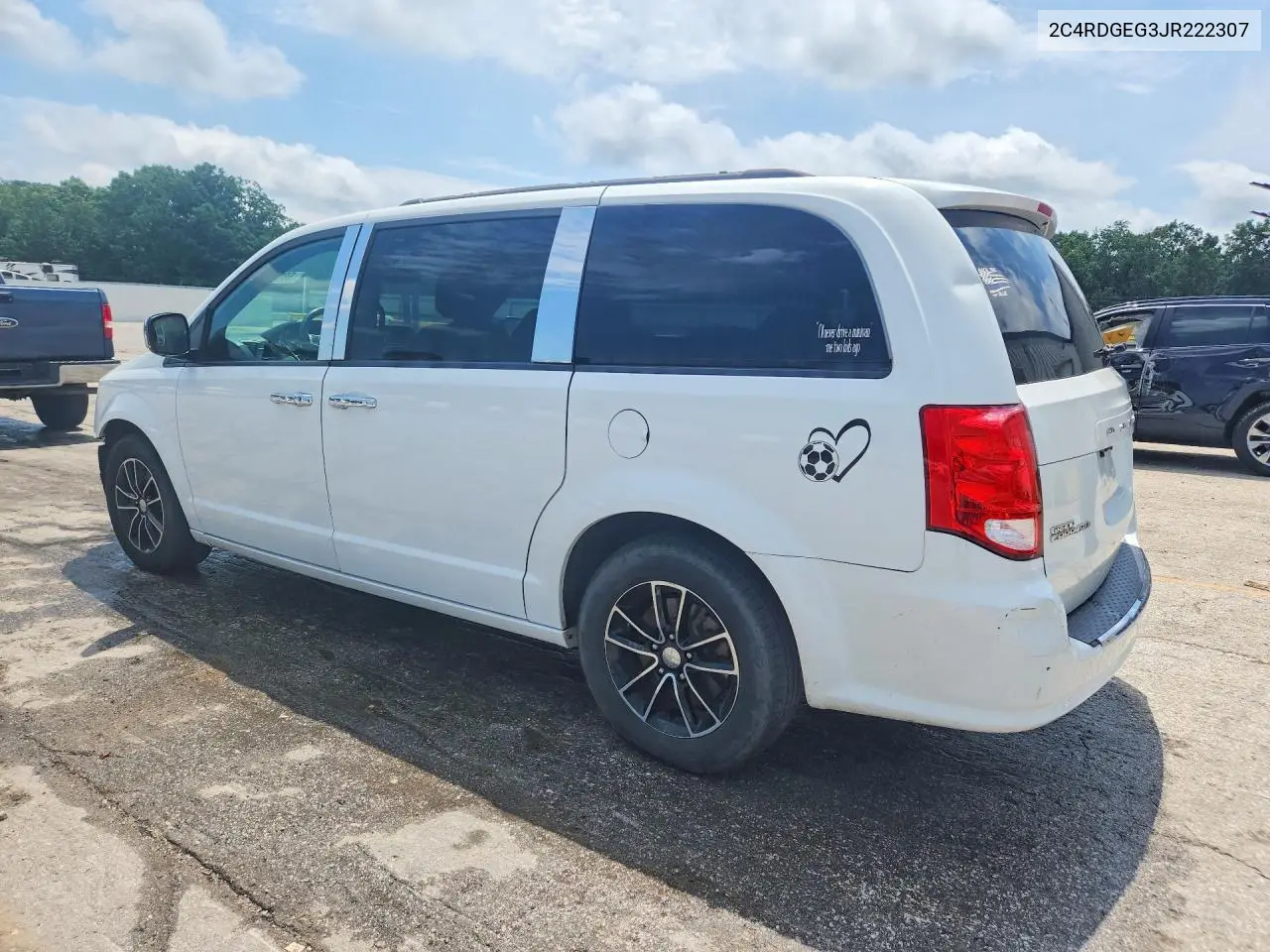 2018 Dodge Grand Caravan Gt VIN: 2C4RDGEG3JR222307 Lot: 60663526