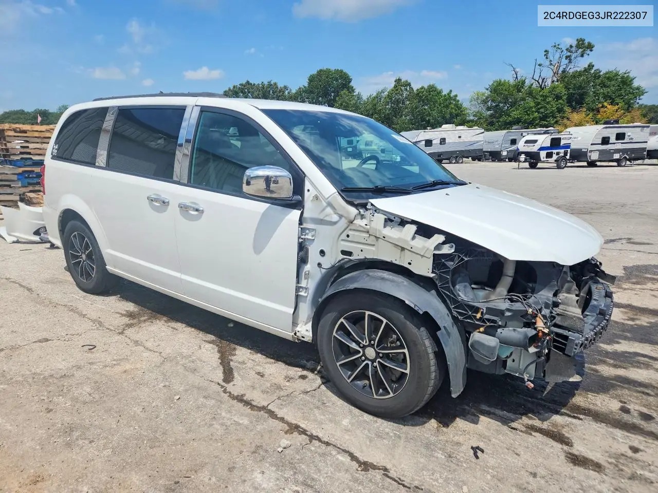 2018 Dodge Grand Caravan Gt VIN: 2C4RDGEG3JR222307 Lot: 60663526
