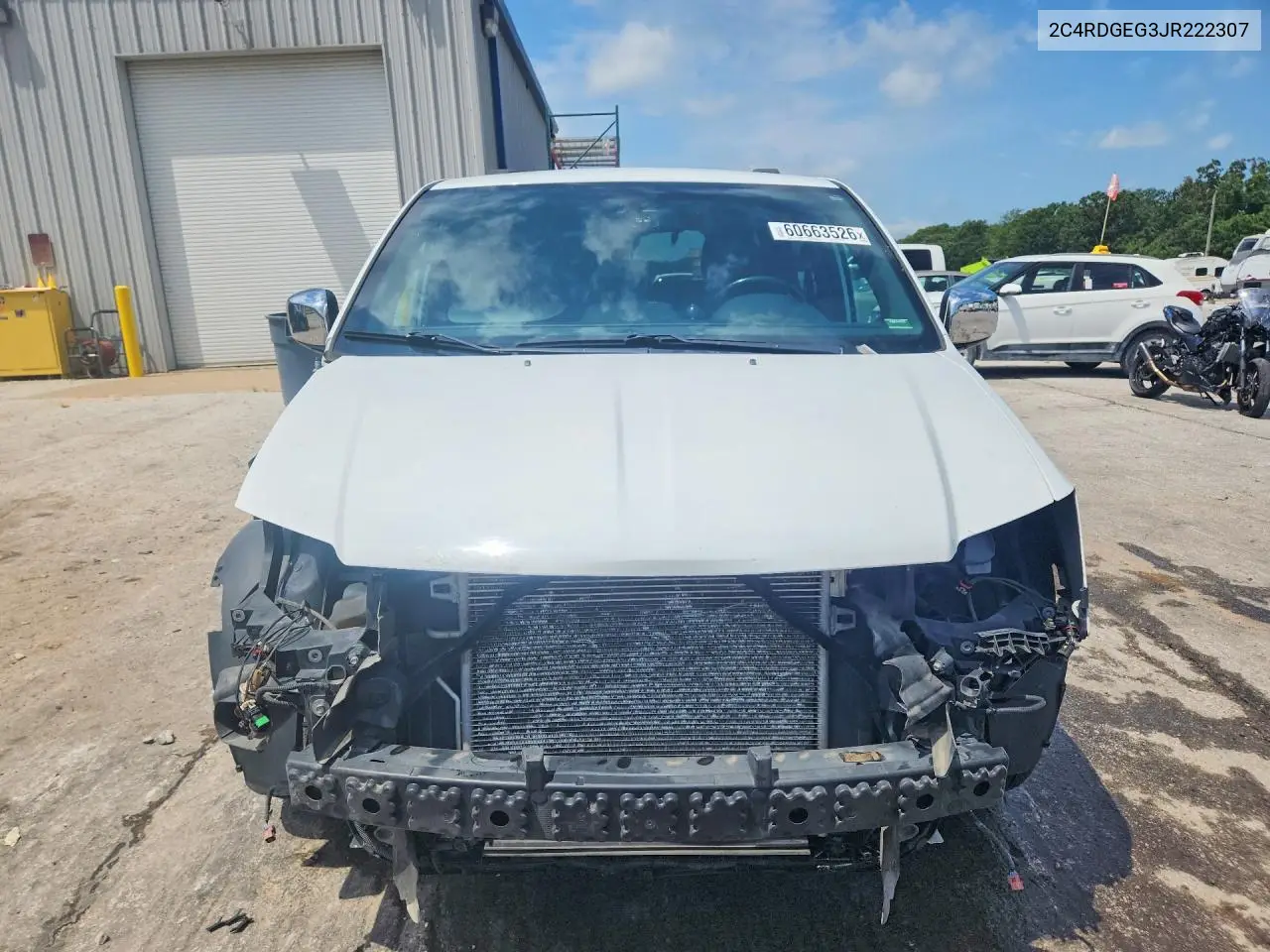 2018 Dodge Grand Caravan Gt VIN: 2C4RDGEG3JR222307 Lot: 60663526