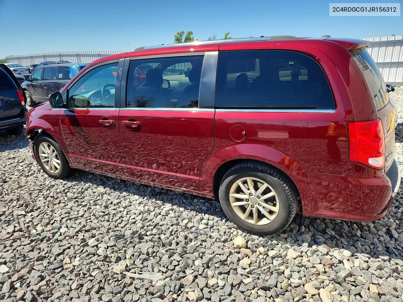 2018 Dodge Grand Caravan Sxt VIN: 2C4RDGCG1JR156312 Lot: 61119196