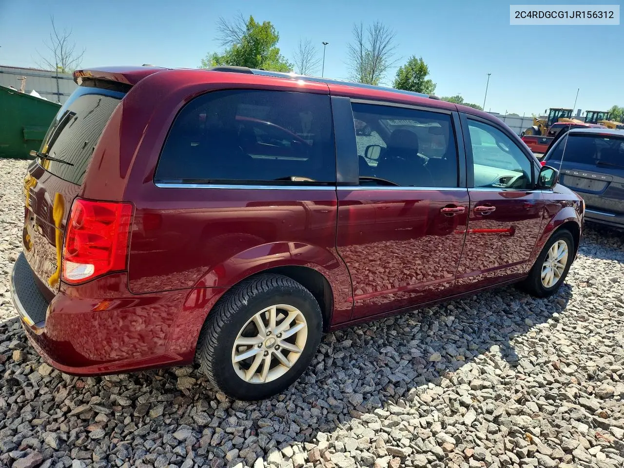 2018 Dodge Grand Caravan Sxt VIN: 2C4RDGCG1JR156312 Lot: 61119196