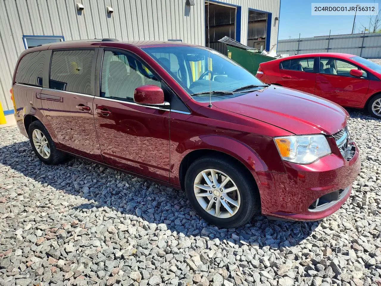 2018 Dodge Grand Caravan Sxt VIN: 2C4RDGCG1JR156312 Lot: 61119196