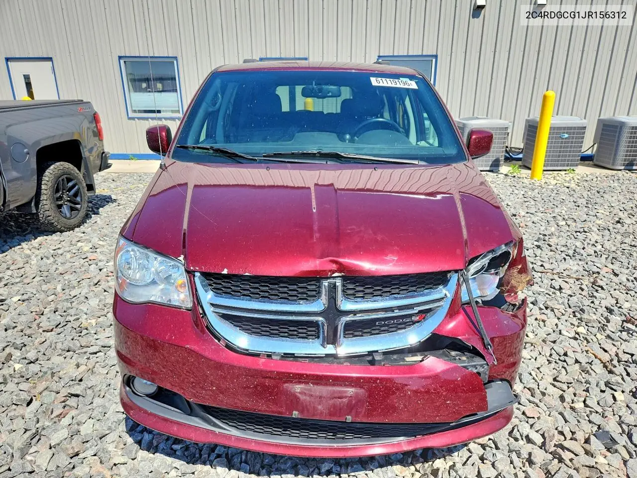 2018 Dodge Grand Caravan Sxt VIN: 2C4RDGCG1JR156312 Lot: 61119196
