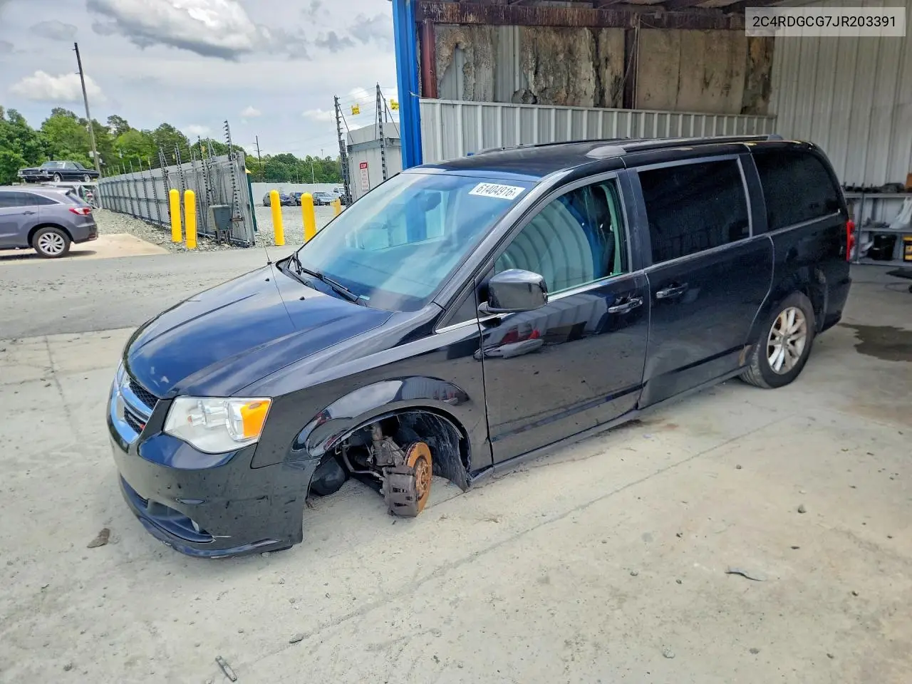 2018 Dodge Grand Caravan Sxt VIN: 2C4RDGCG7JR203391 Lot: 61404916
