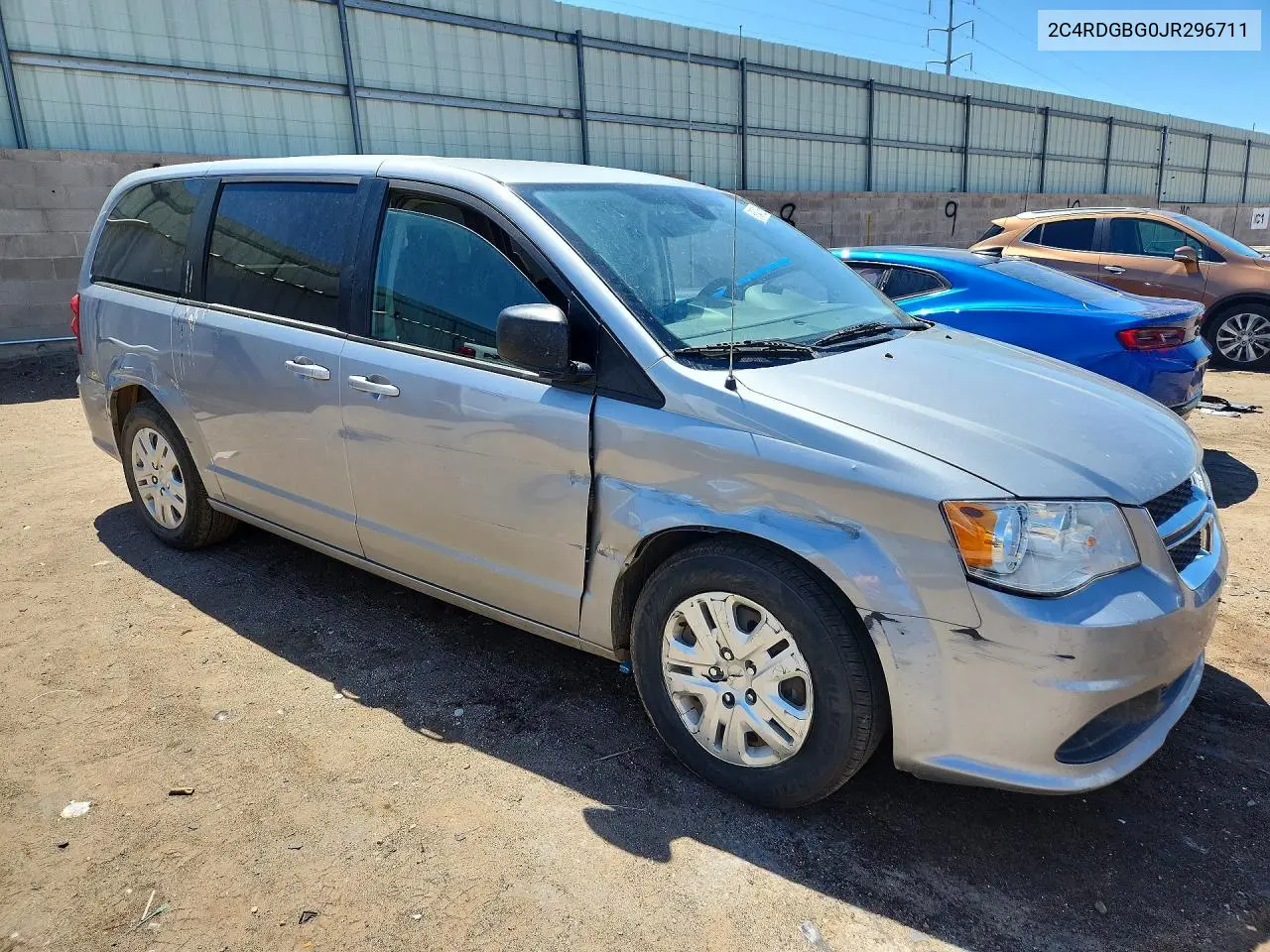 2018 Dodge Grand Caravan Se VIN: 2C4RDGBG0JR296711 Lot: 61541326