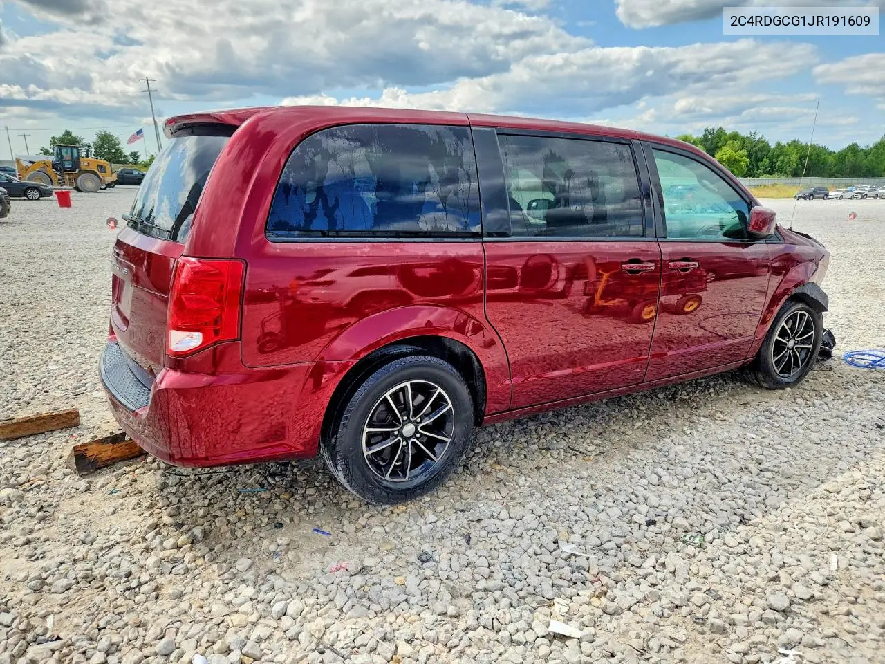 2018 Dodge Grand Caravan Sxt VIN: 2C4RDGCG1JR191609 Lot: 61977686