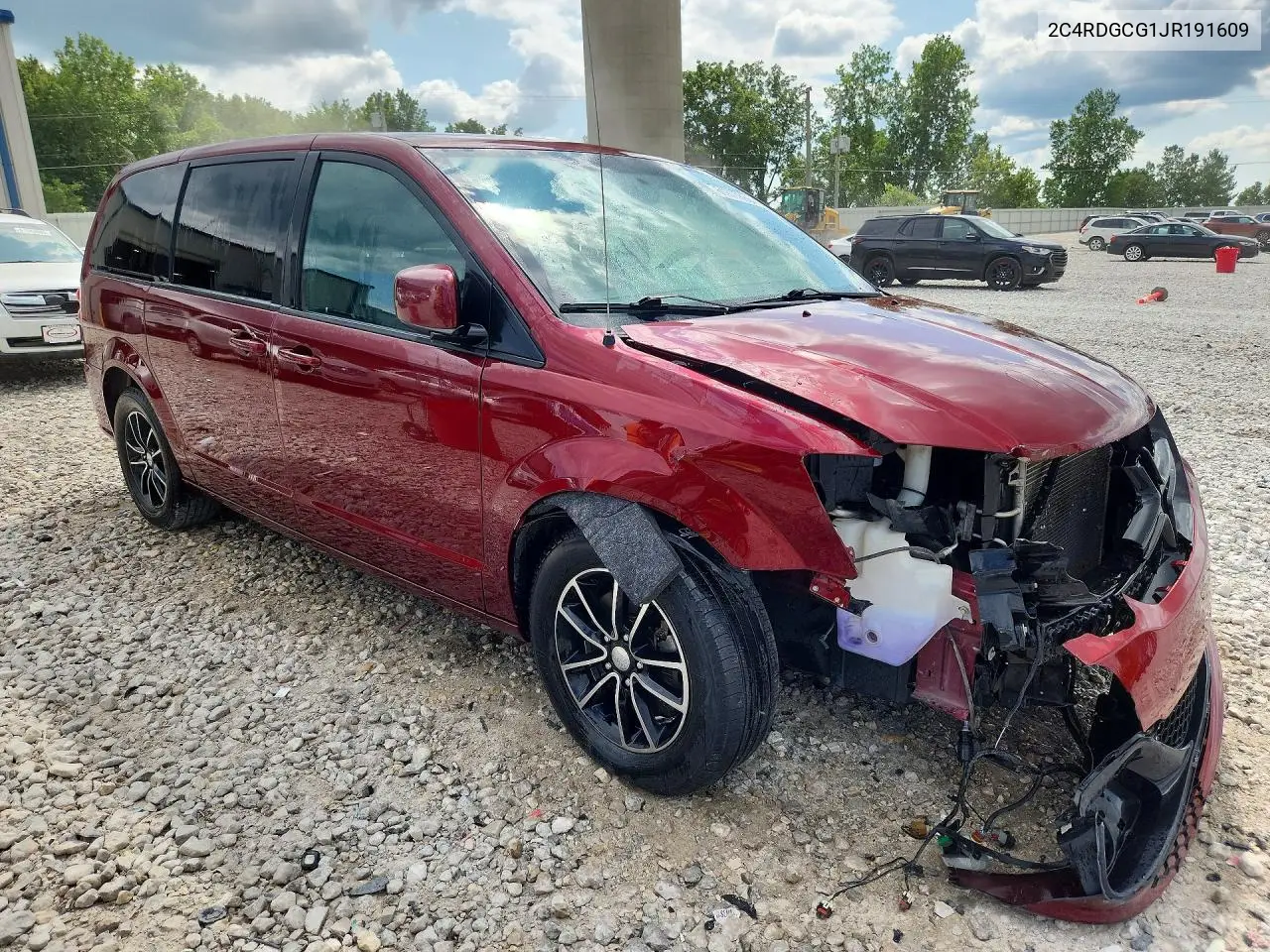 2018 Dodge Grand Caravan Sxt VIN: 2C4RDGCG1JR191609 Lot: 61977686