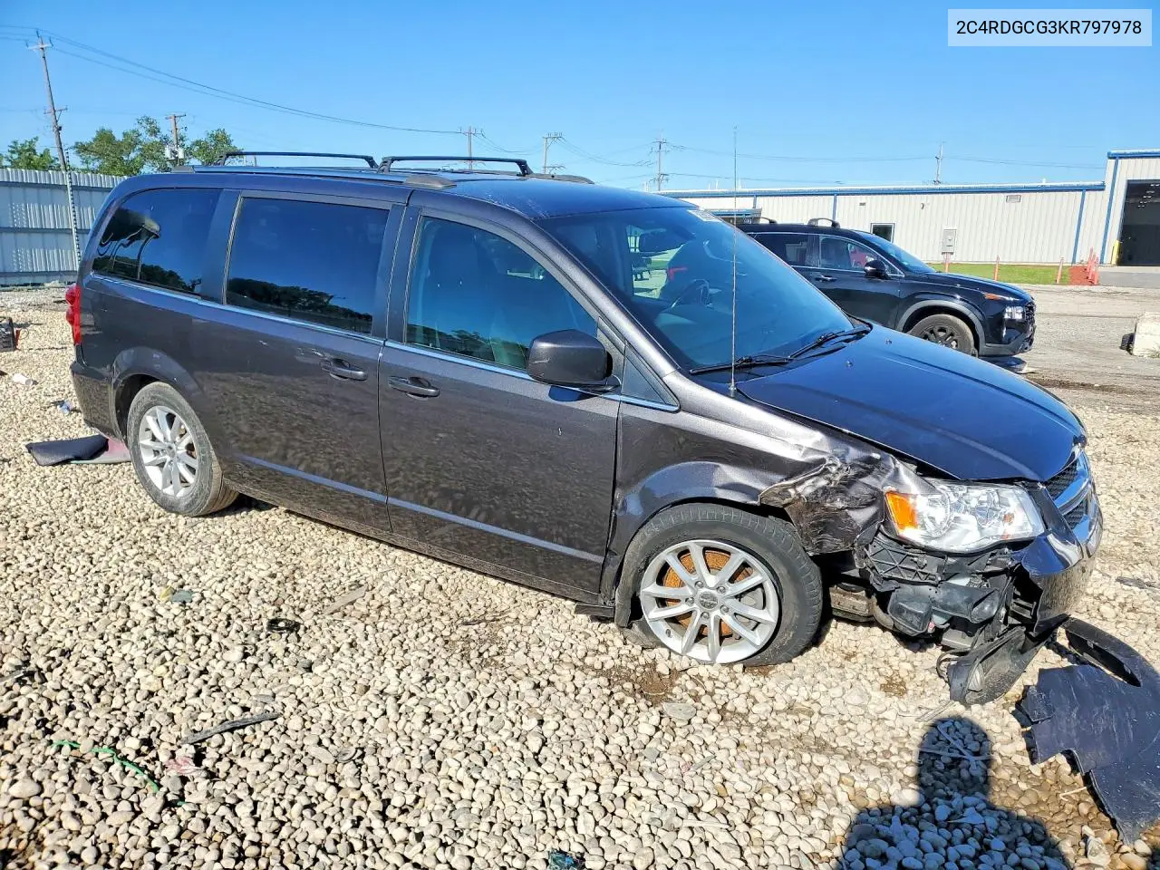 2C4RDGCG3KR797978 2019 Dodge Grand Caravan Sxt