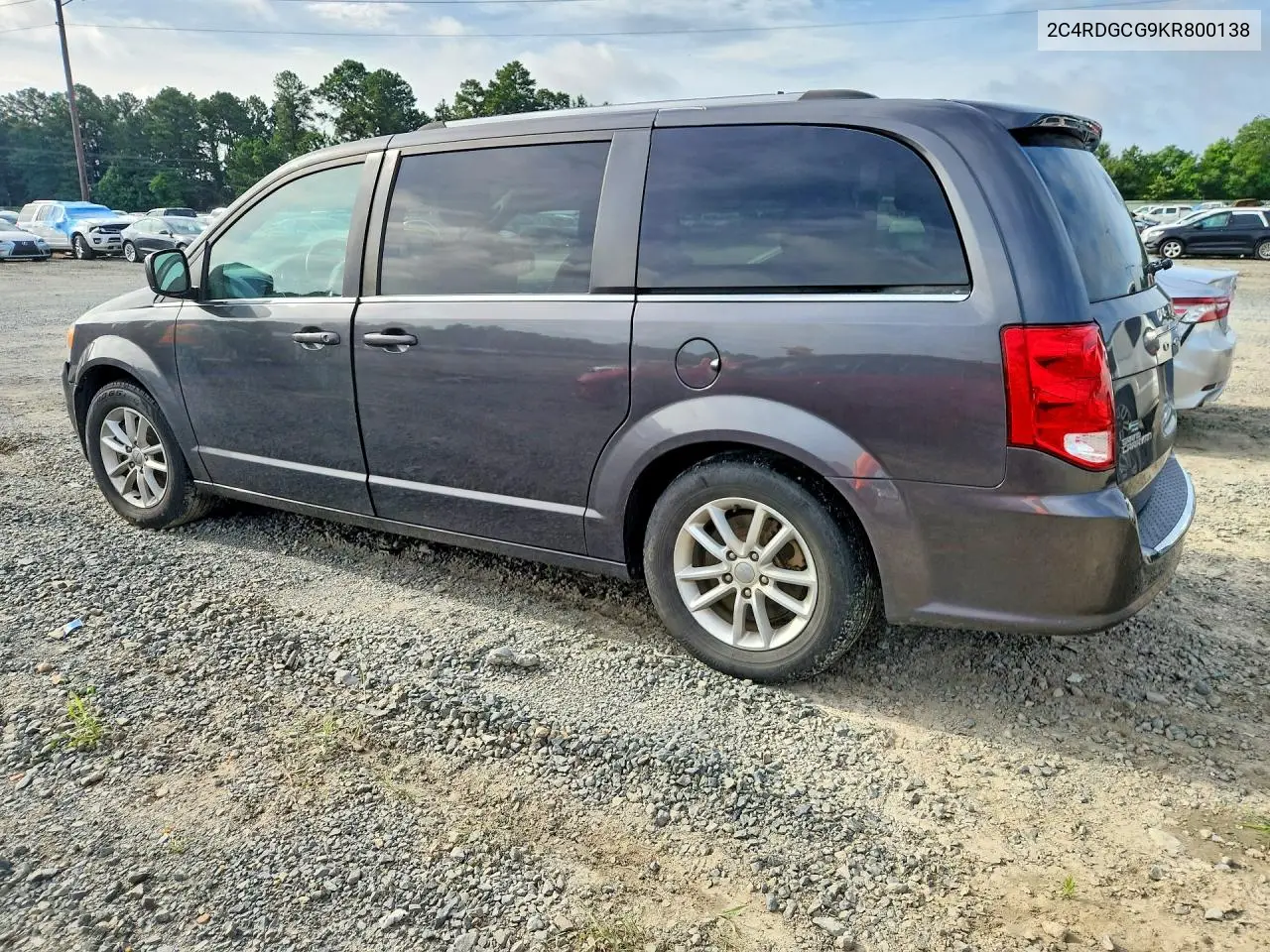 2019 Dodge Grand Caravan Sxt VIN: 2C4RDGCG9KR800138 Lot: 58367926