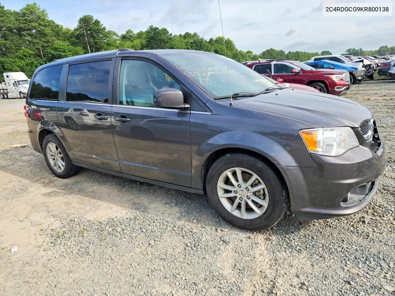 2019 Dodge Grand Caravan Sxt VIN: 2C4RDGCG9KR800138 Lot: 58367926
