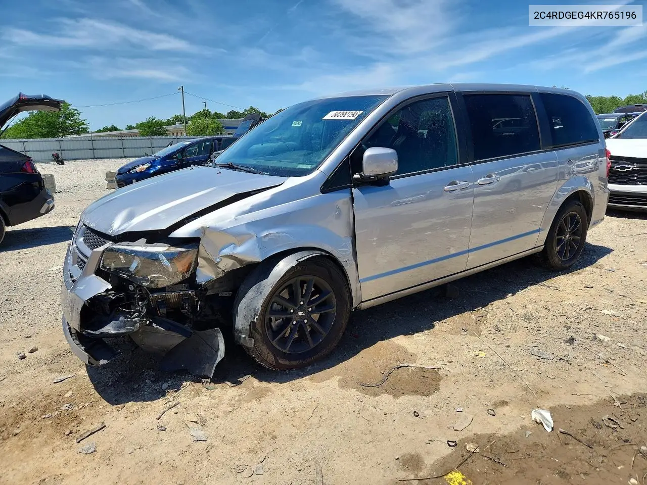 2C4RDGEG4KR765196 2019 Dodge Grand Caravan Gt