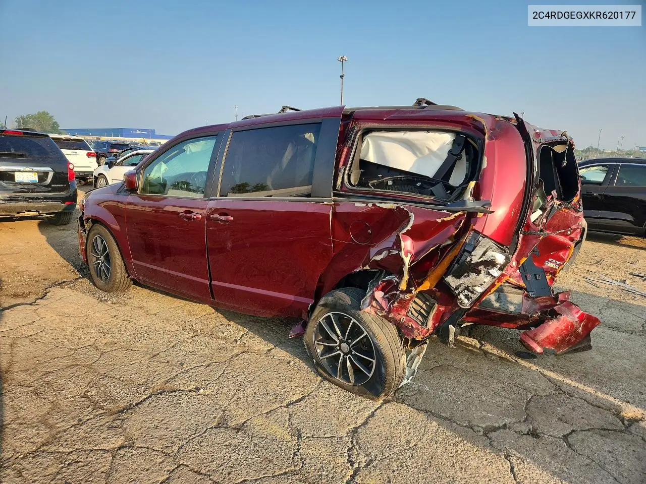 2019 Dodge Grand Caravan Gt VIN: 2C4RDGEGXKR620177 Lot: 58555526
