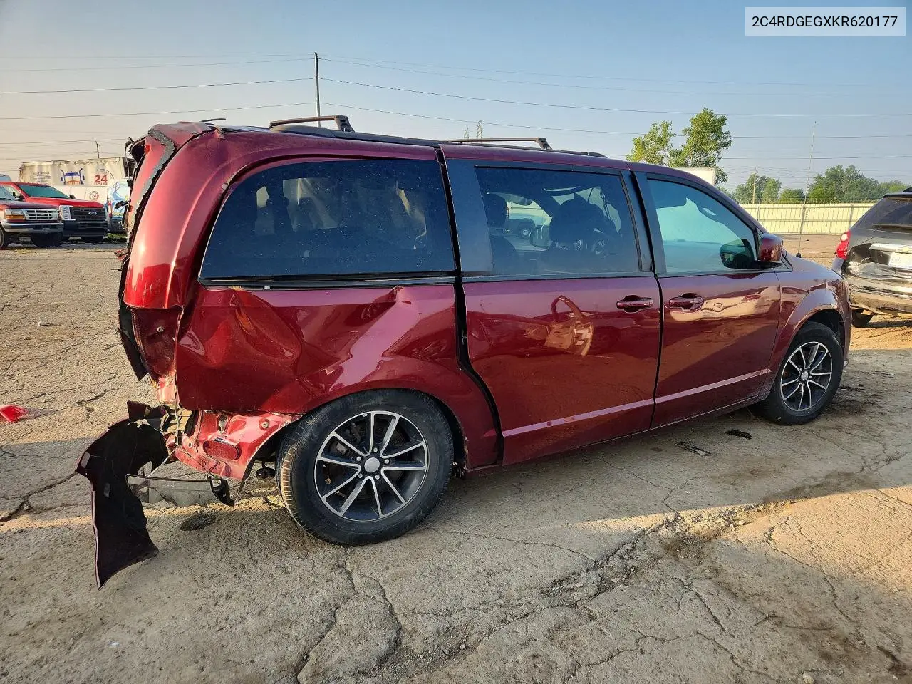 2019 Dodge Grand Caravan Gt VIN: 2C4RDGEGXKR620177 Lot: 58555526