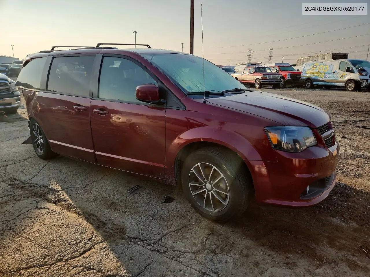 2019 Dodge Grand Caravan Gt VIN: 2C4RDGEGXKR620177 Lot: 58555526