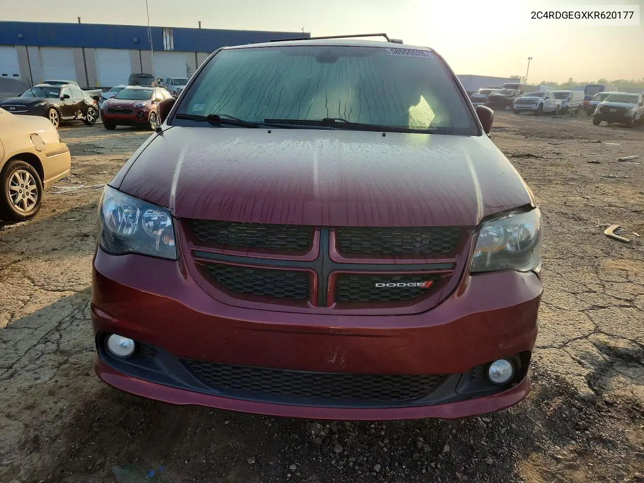 2019 Dodge Grand Caravan Gt VIN: 2C4RDGEGXKR620177 Lot: 58555526