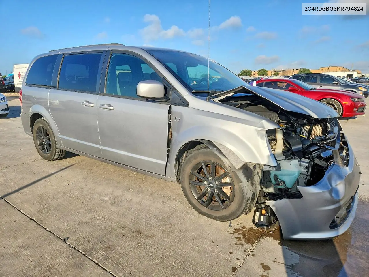 2019 Dodge Grand Caravan Se VIN: 2C4RDGBG3KR794824 Lot: 59082066
