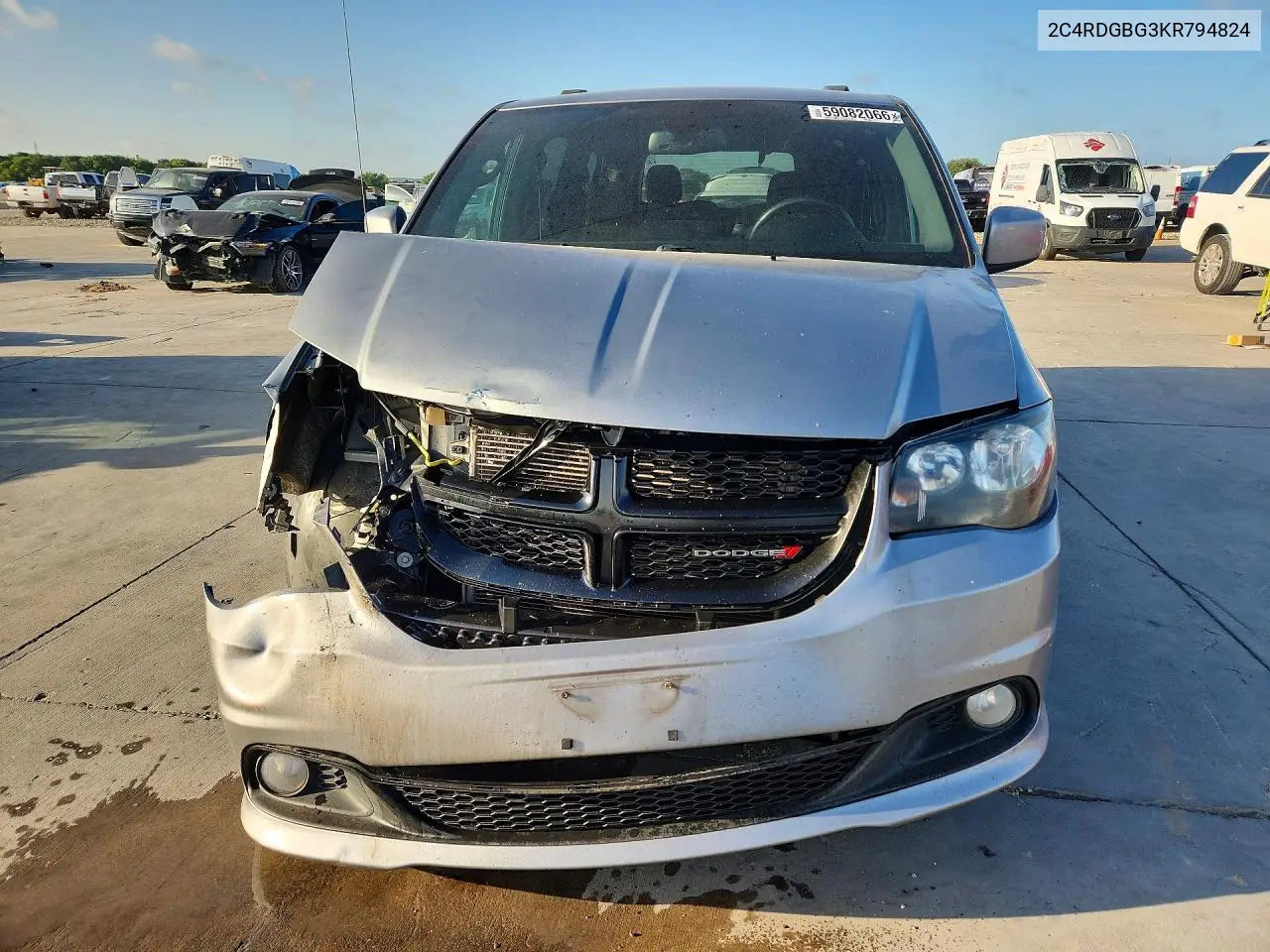 2019 Dodge Grand Caravan Se VIN: 2C4RDGBG3KR794824 Lot: 59082066