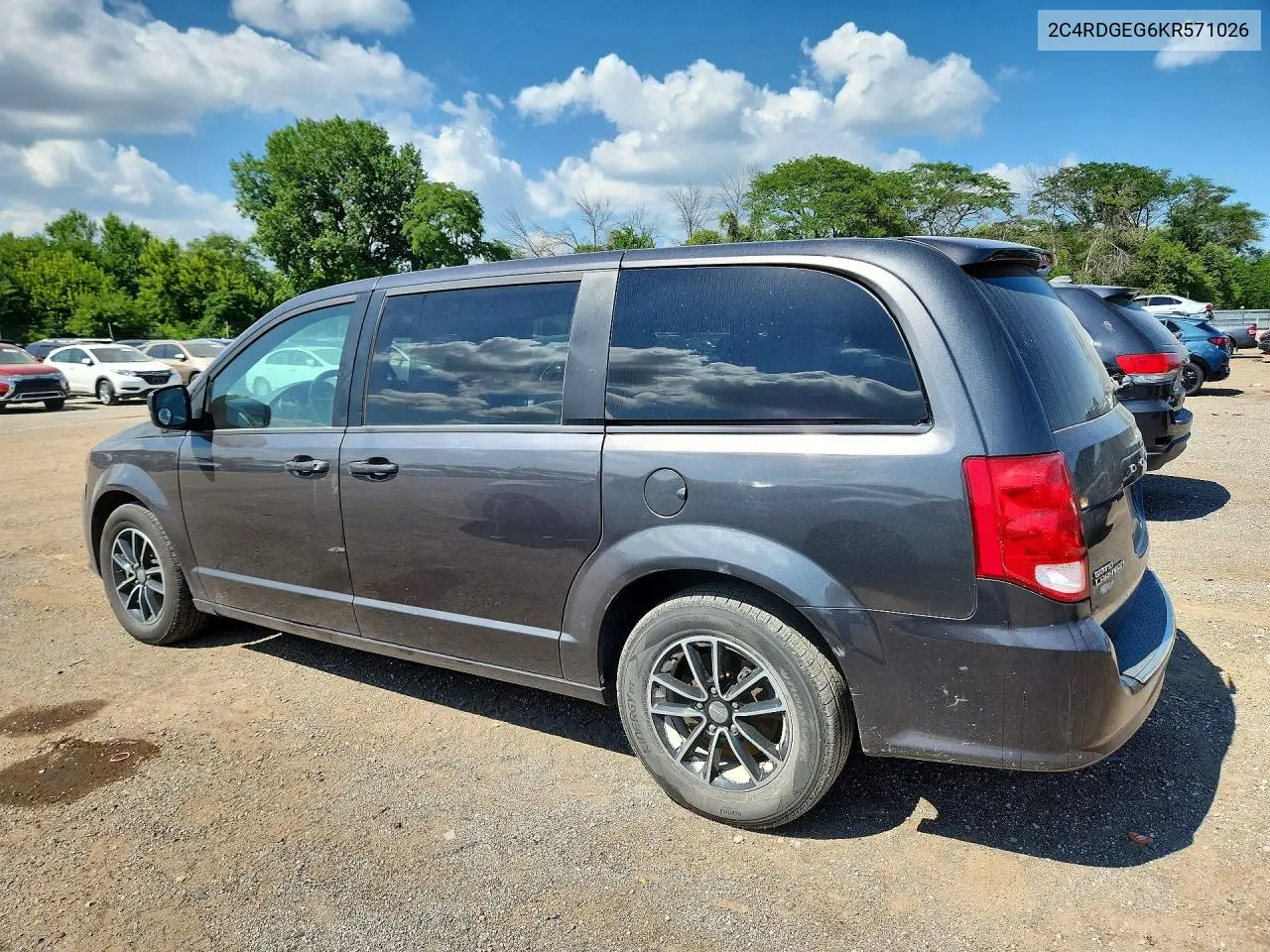 2019 Dodge Grand Caravan Gt VIN: 2C4RDGEG6KR571026 Lot: 59858156