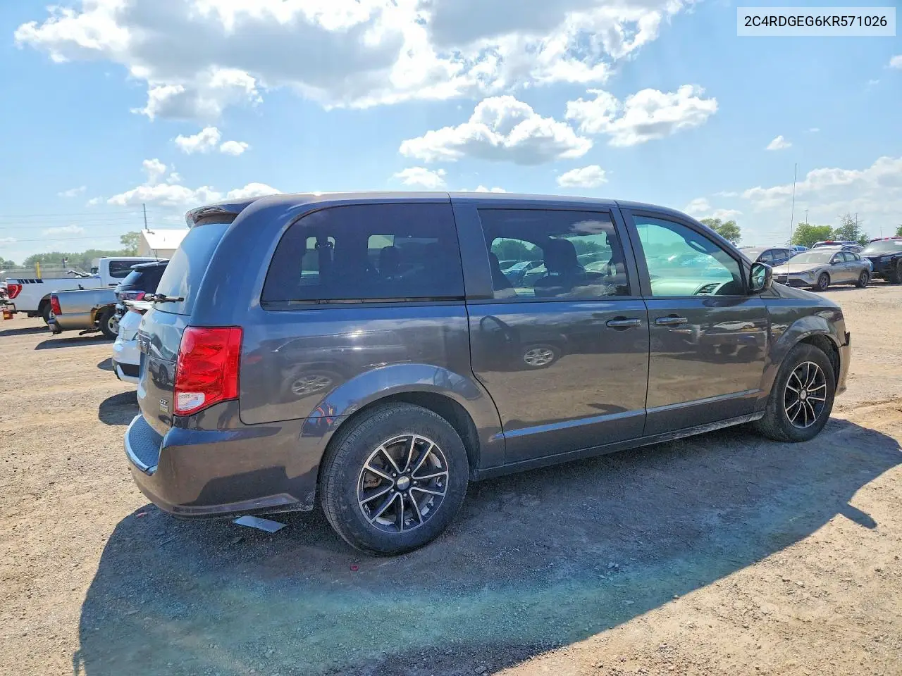 2019 Dodge Grand Caravan Gt VIN: 2C4RDGEG6KR571026 Lot: 59858156