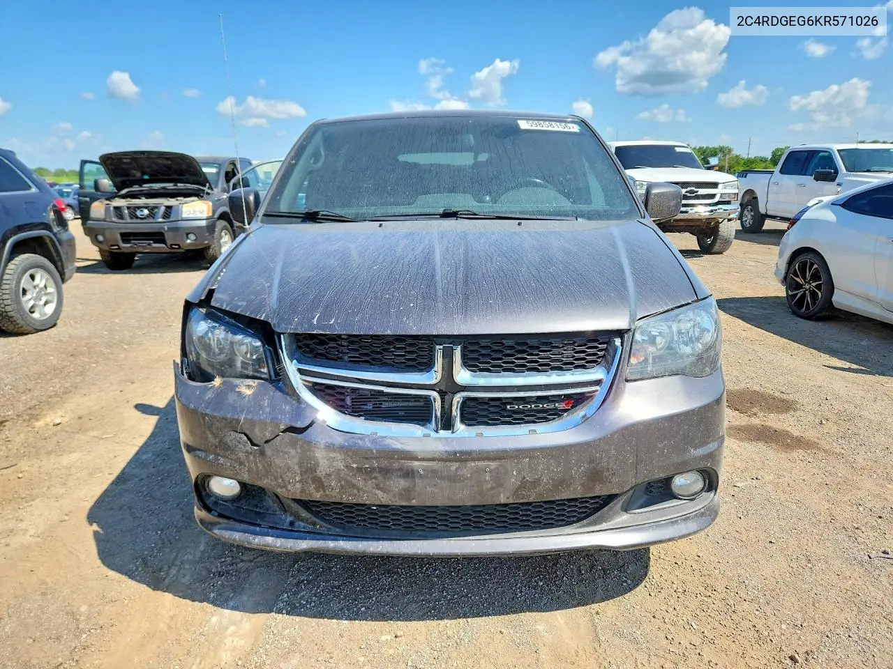 2019 Dodge Grand Caravan Gt VIN: 2C4RDGEG6KR571026 Lot: 59858156