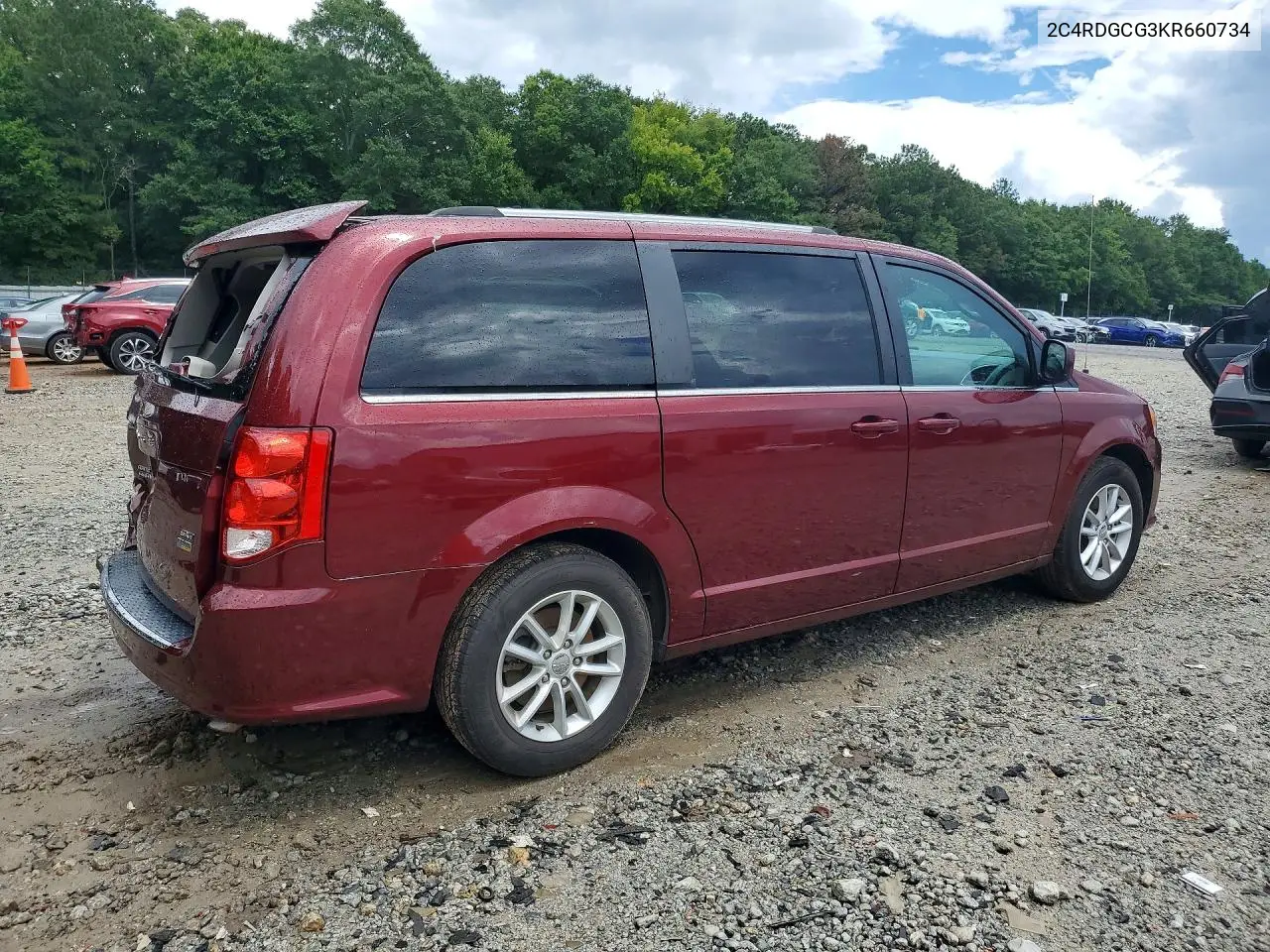 2019 Dodge Grand Caravan Sxt VIN: 2C4RDGCG3KR660734 Lot: 60577976