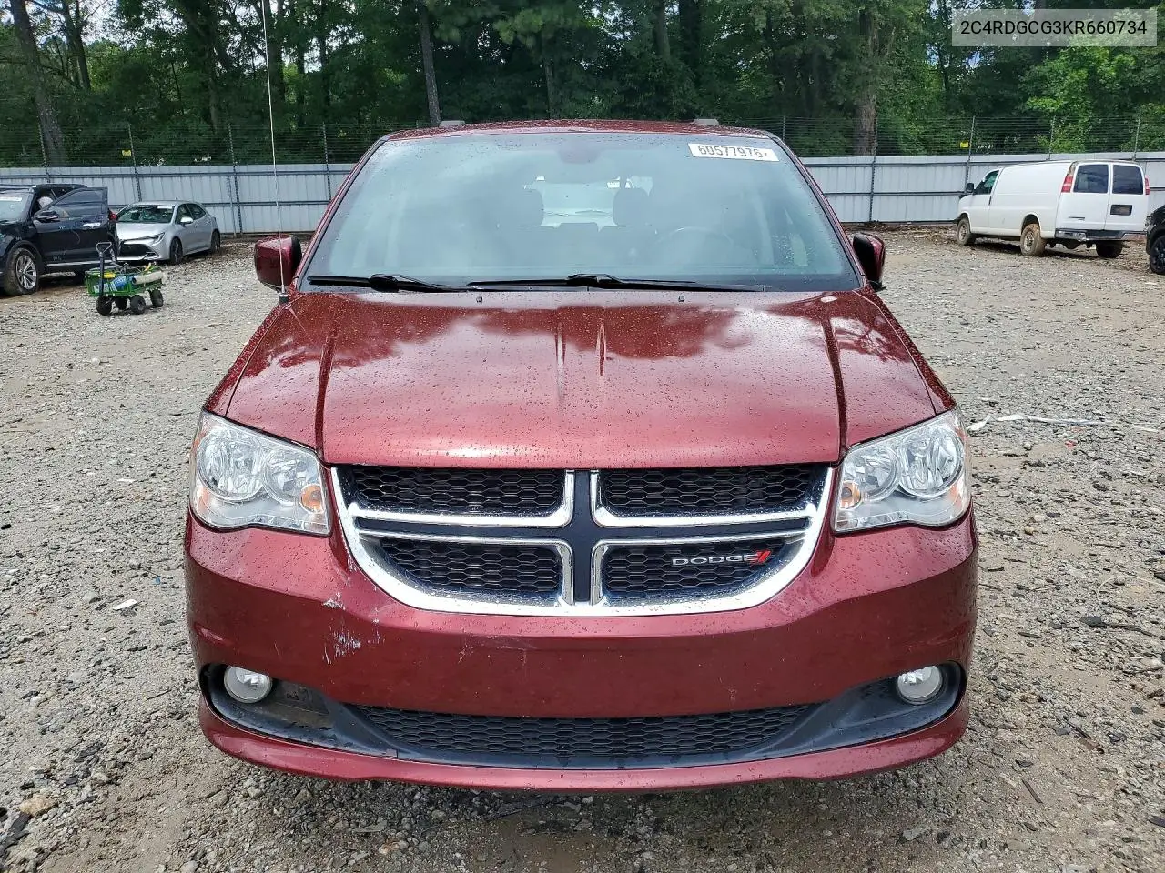2019 Dodge Grand Caravan Sxt VIN: 2C4RDGCG3KR660734 Lot: 60577976