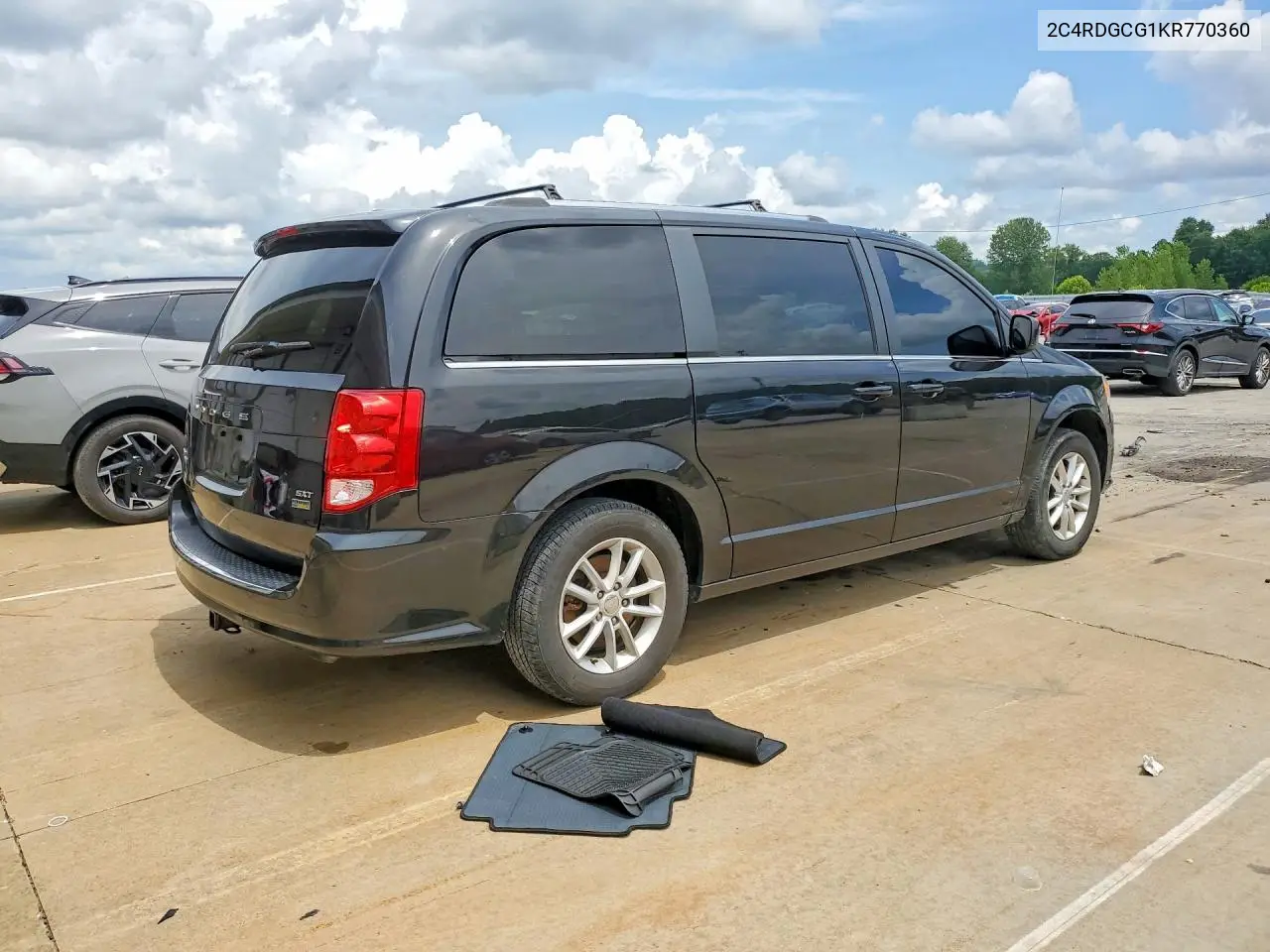 2019 Dodge Grand Caravan Sxt VIN: 2C4RDGCG1KR770360 Lot: 60753796