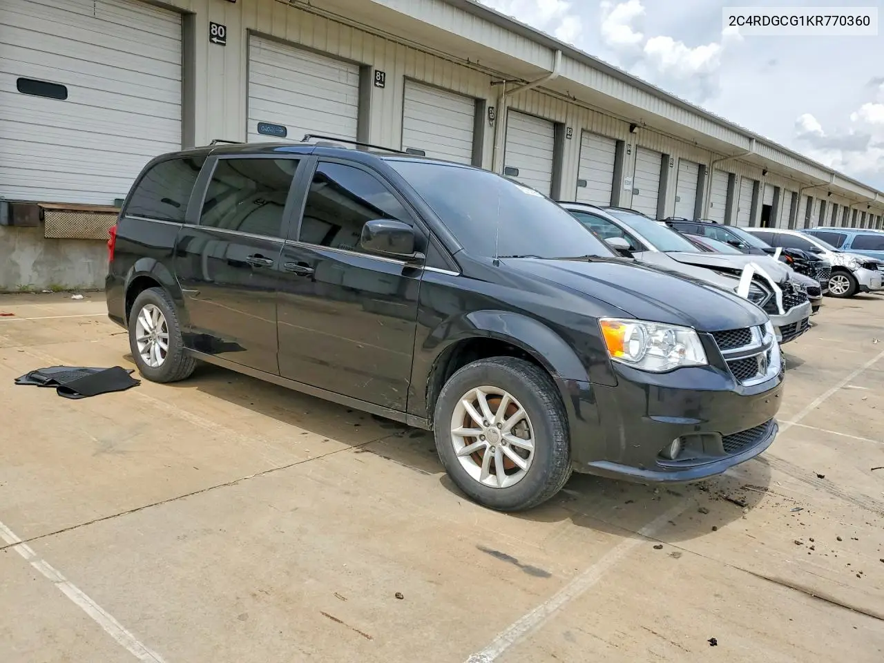 2019 Dodge Grand Caravan Sxt VIN: 2C4RDGCG1KR770360 Lot: 60753796