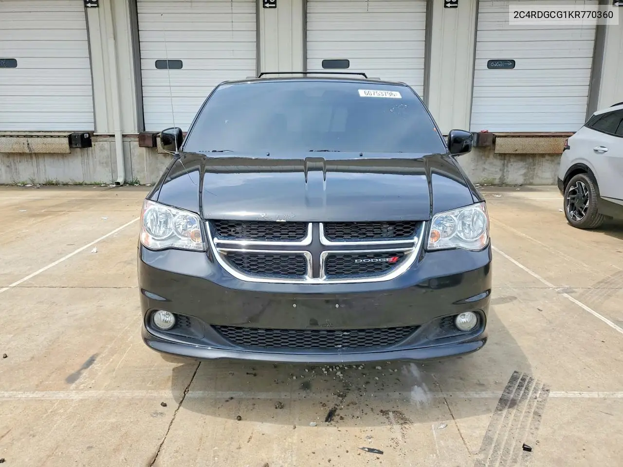 2019 Dodge Grand Caravan Sxt VIN: 2C4RDGCG1KR770360 Lot: 60753796