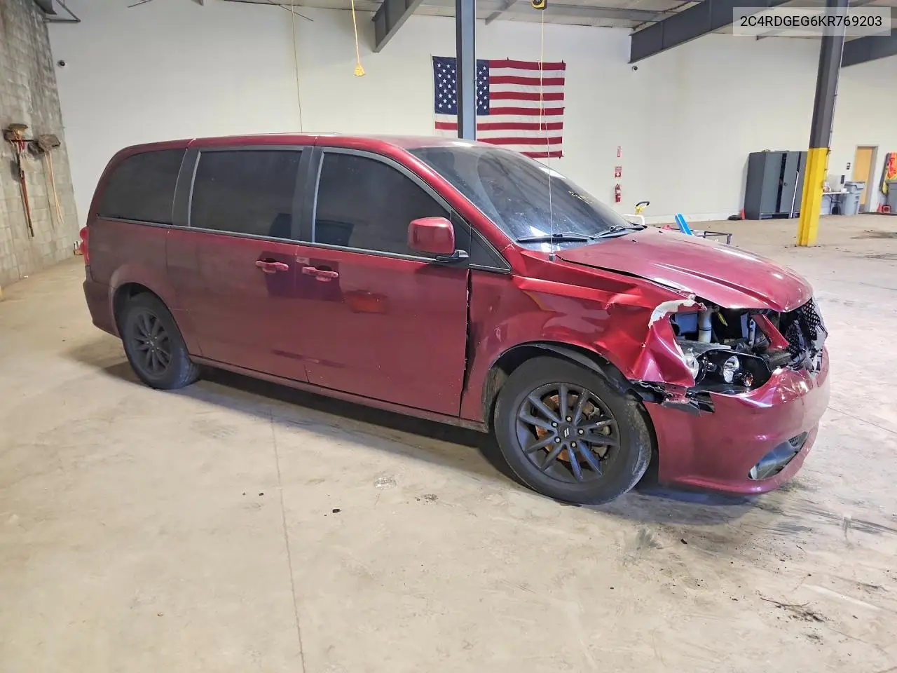 2019 Dodge Grand Caravan Gt VIN: 2C4RDGEG6KR769203 Lot: 61331276