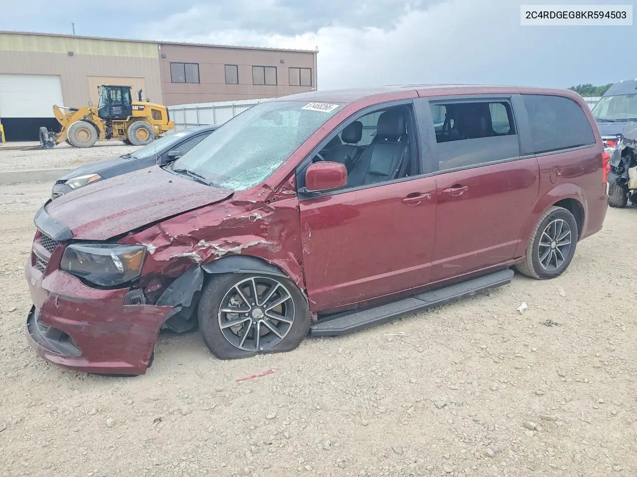 2019 Dodge Grand Caravan Gt VIN: 2C4RDGEG8KR594503 Lot: 61468266