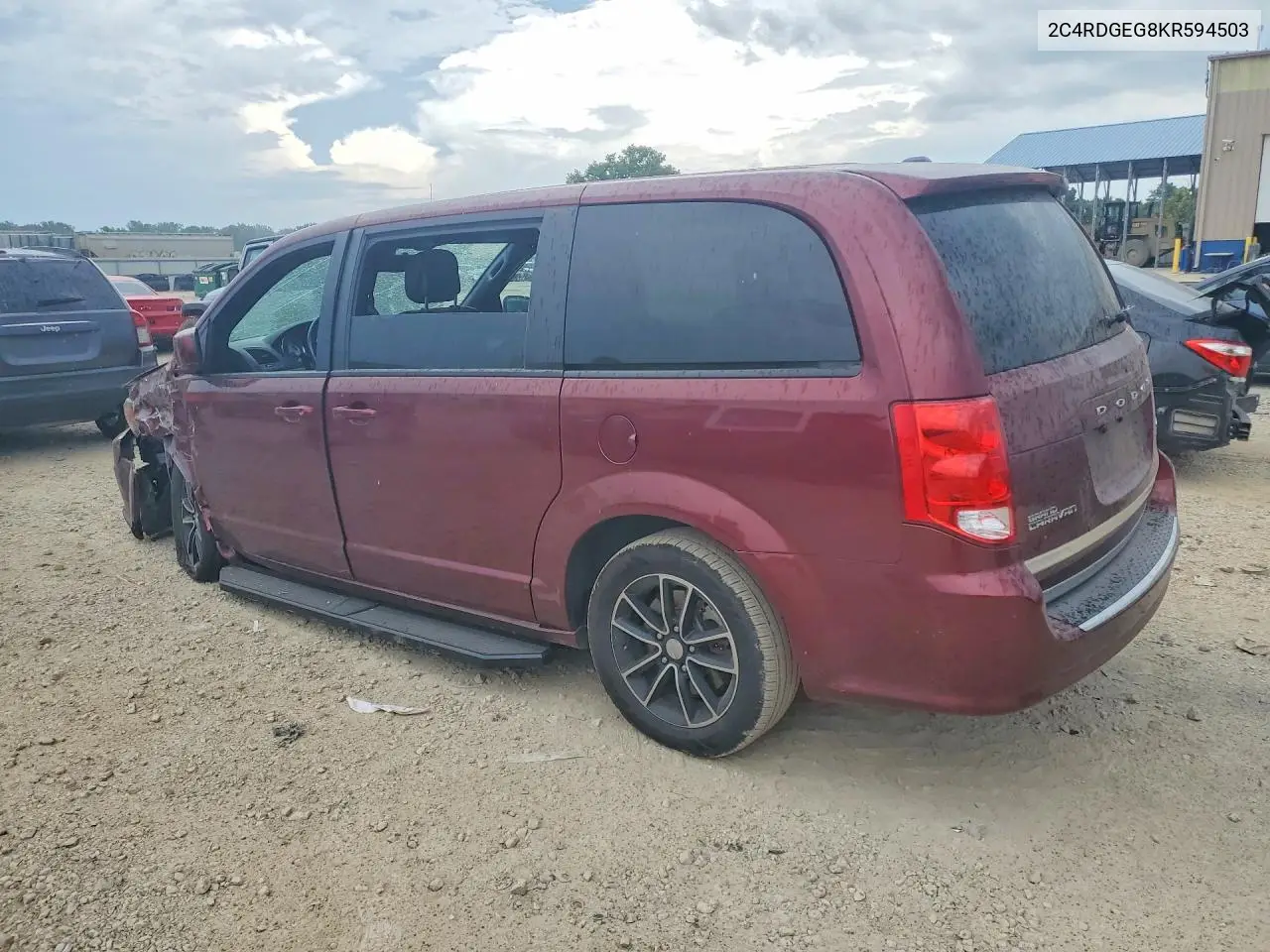 2019 Dodge Grand Caravan Gt VIN: 2C4RDGEG8KR594503 Lot: 61468266