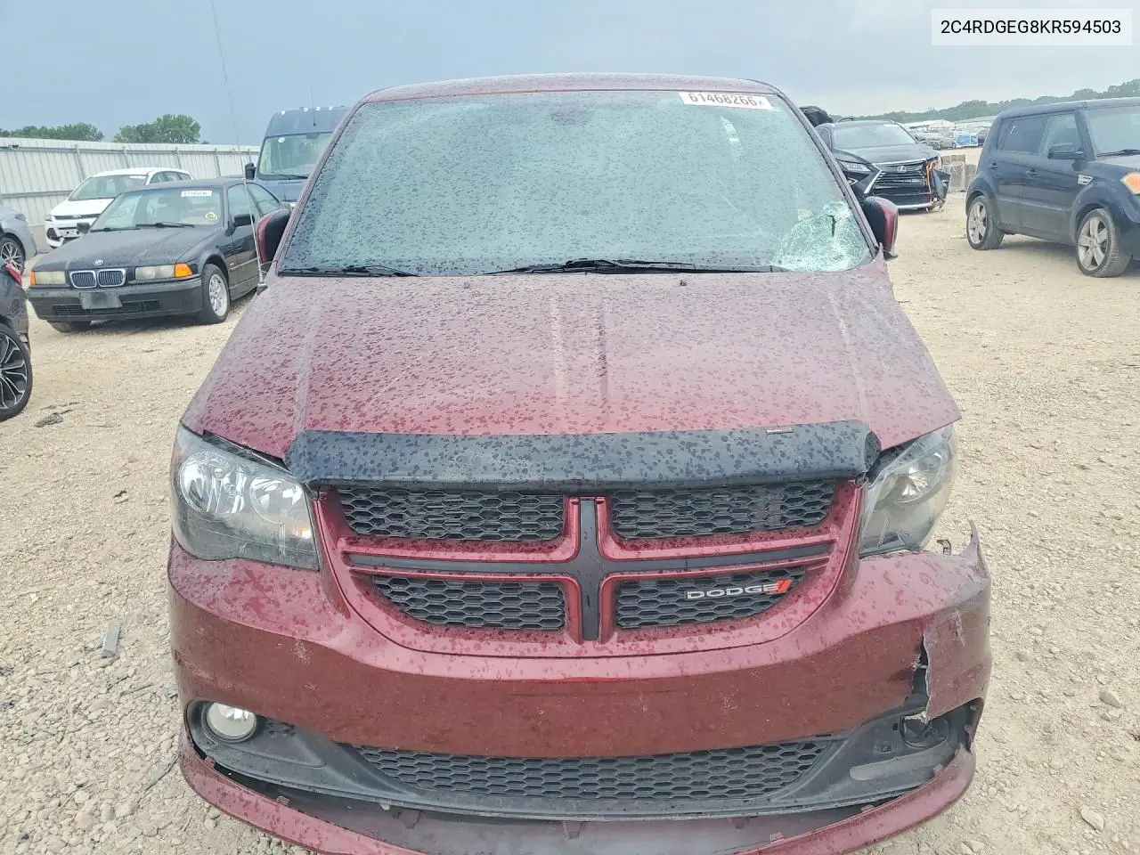 2019 Dodge Grand Caravan Gt VIN: 2C4RDGEG8KR594503 Lot: 61468266