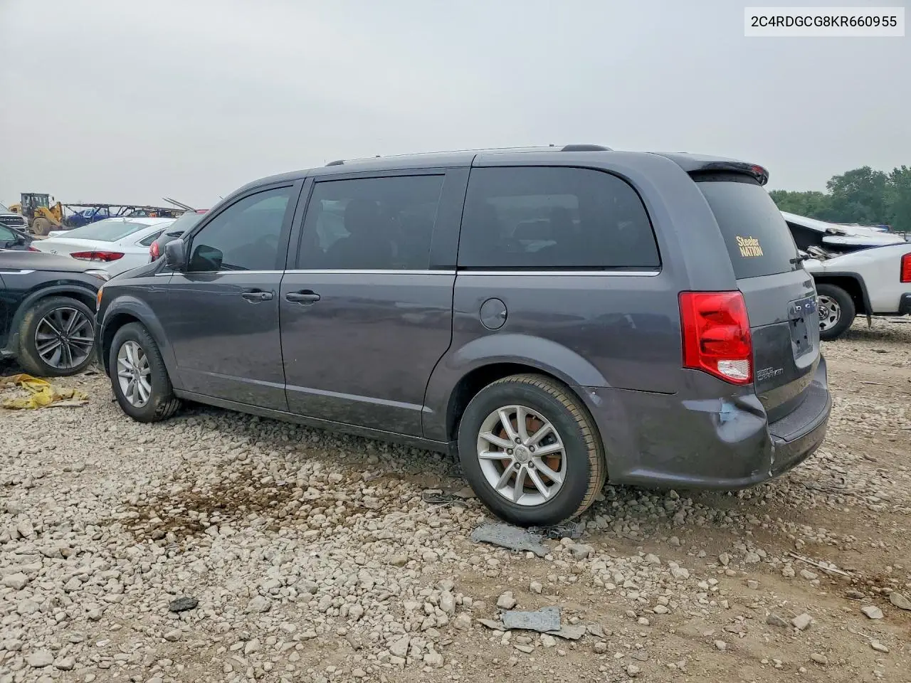 2019 Dodge Grand Caravan Sxt VIN: 2C4RDGCG8KR660955 Lot: 61473146