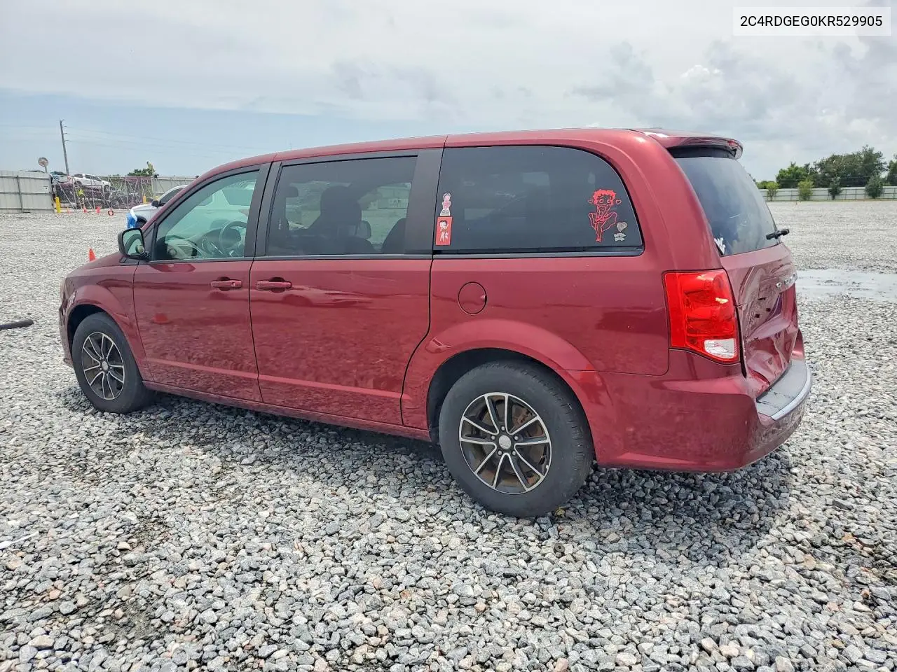 2019 Dodge Grand Caravan Gt VIN: 2C4RDGEG0KR529905 Lot: 61783016
