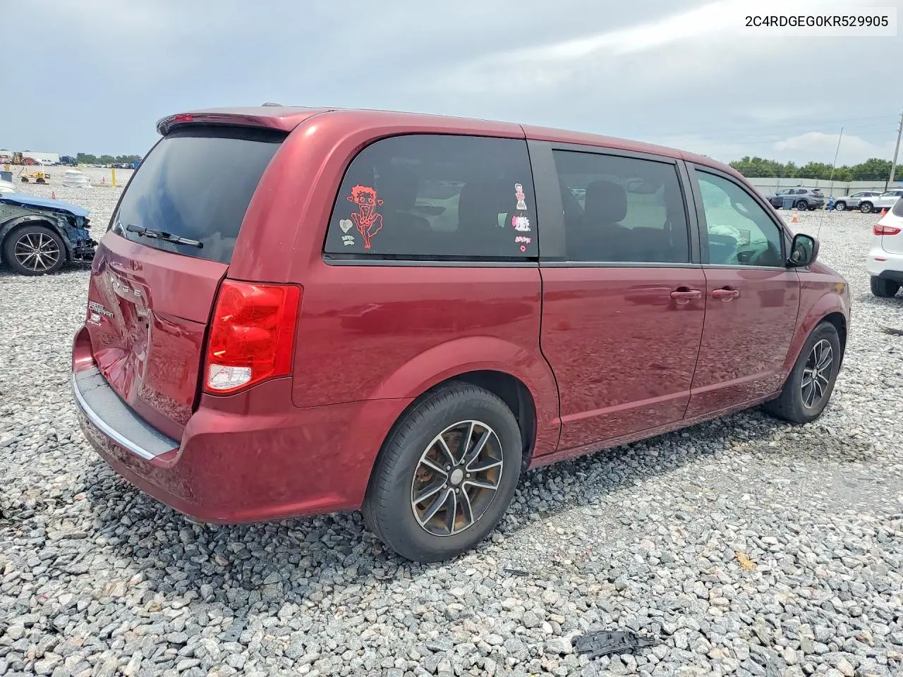 2019 Dodge Grand Caravan Gt VIN: 2C4RDGEG0KR529905 Lot: 61783016