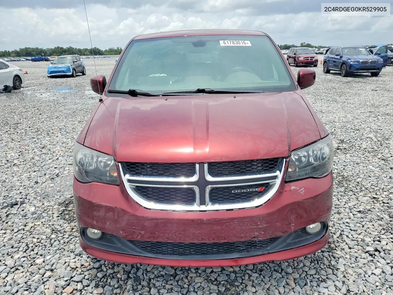 2019 Dodge Grand Caravan Gt VIN: 2C4RDGEG0KR529905 Lot: 61783016