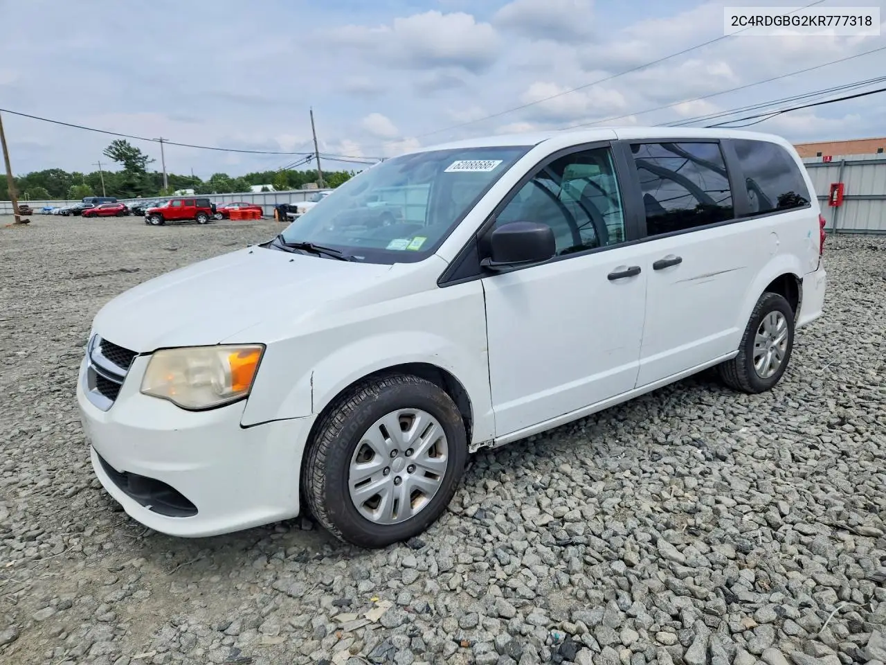2019 Dodge Grand Caravan Se VIN: 2C4RDGBG2KR777318 Lot: 62088686