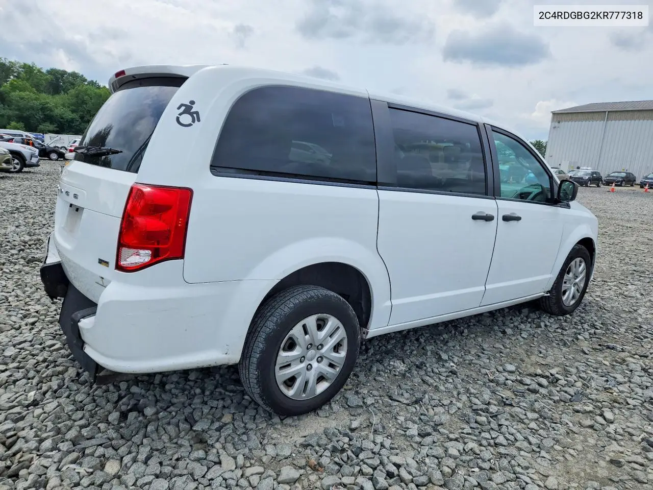 2019 Dodge Grand Caravan Se VIN: 2C4RDGBG2KR777318 Lot: 62088686